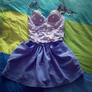 Cute French Blue Skorts