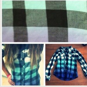 Multi-Colored Plaid Button Up