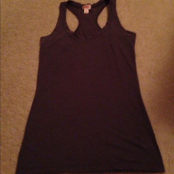 Charcoal colored tank top