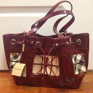 Burberry Authentic Berry Red Handbag