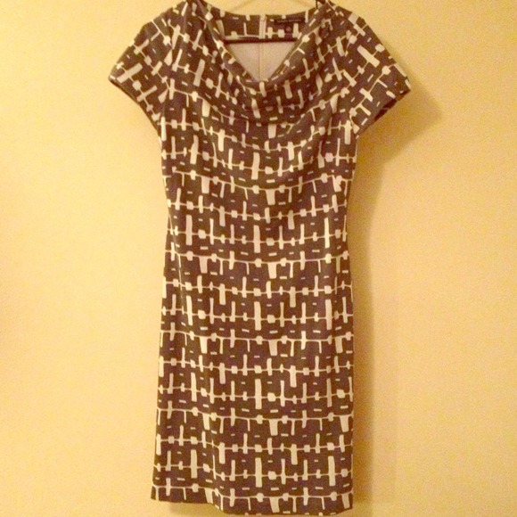 Banana republic cowl neck shift dress