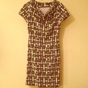 Banana republic cowl neck shift dress