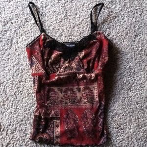 Bisou bisou tank top w/adjustable straps