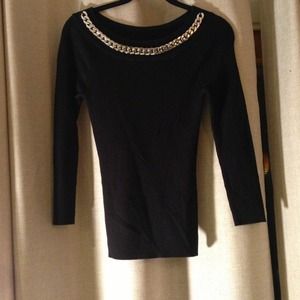 Beautiful 3/4 sleeve black top