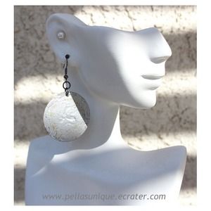 Upcycled steel caps earrings