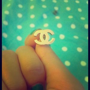 Chanel CC Logo Earrings