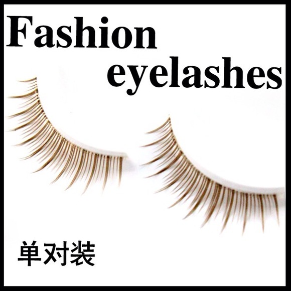 Light brown mocha faux lashes