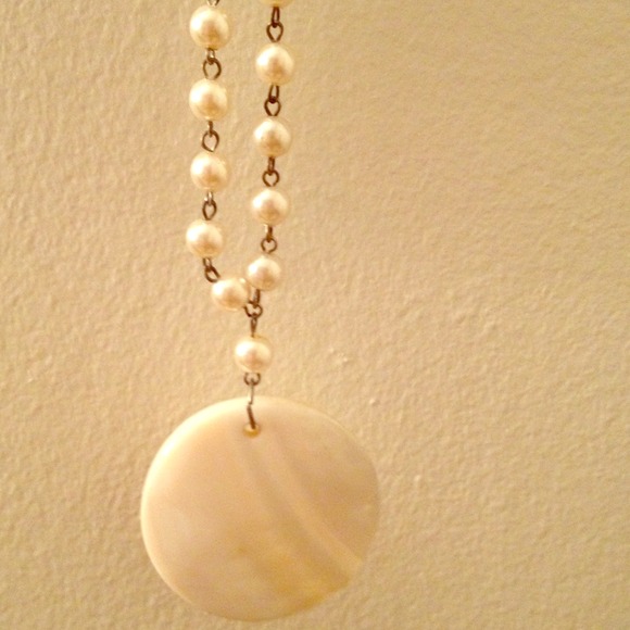 White shell pearl chain necklace!👌😍