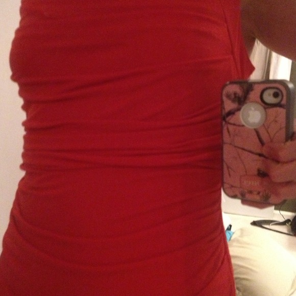 🌟🔥REDUCED🔥Hot Fire Orange Dress - Picture 2 of 3