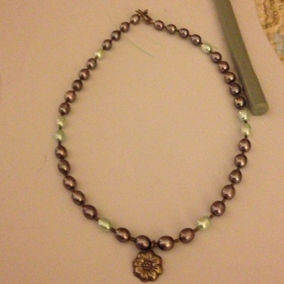 Handmade Jewerly . Purple and light blue color