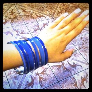 Blue Bangle Set