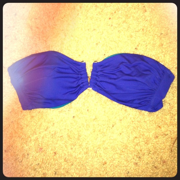 Victoria's Secret cobalt blue bandeau swim top