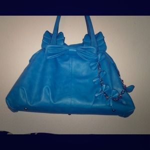 Blue💙bow🎀 leather purse🎀