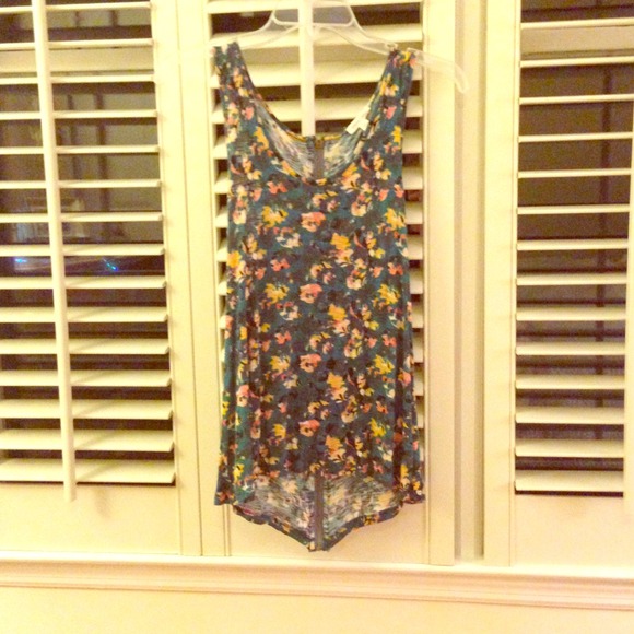 Urban Outfitters Floral Zipper Tank. Never Worn