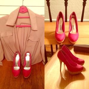 Trendy hot pink Stiletto