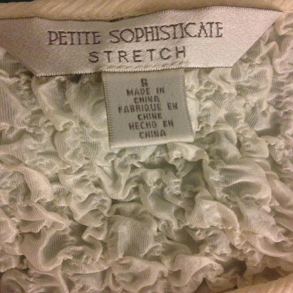 PETITE SOPHISTICATE RUFFLED BLOUSE - Picture 2 of 2