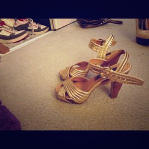 Gold  heels