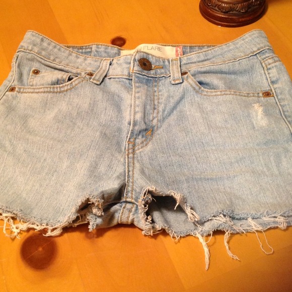 Frayed Levi shorts