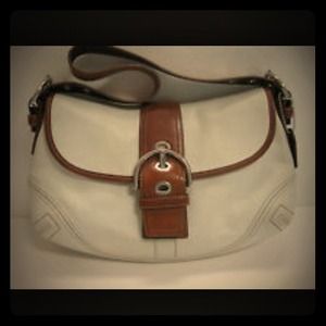 COACH Leather Buckle hobo purse
