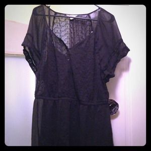 LBD sheer w/ black underlay 💜💜