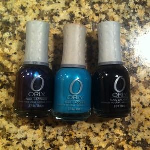Blue, teal, and black!