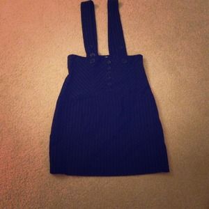 High waisted pinstriped skirt