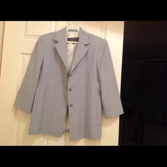 Alex Garfield 3/4 sleeve hidden placket jacket