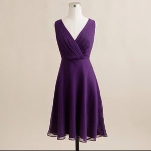 J.Crew Evie Bridesmaid Dress eggplant purple Sz 20