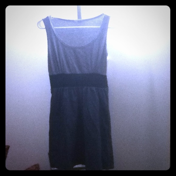 Grey, Black, & Blue Dress