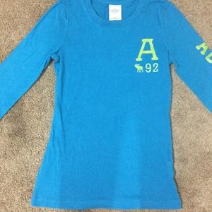 Blue Long Sleeve Abercrombie and Fitch shirt...