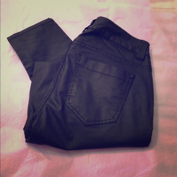 Pleather pants