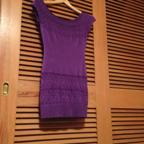 * SOLD * Purple Arden B Bodycon Dress - Picture 2 of 4