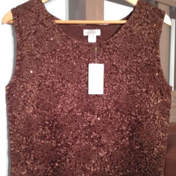 (TRADED already) SALE!!Rafael bronze glitter shirt