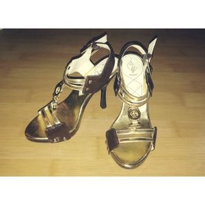 SEXY & COMFORTABLE💟gold|brown heels