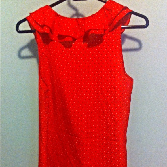 EUC Forever21 Red Dot Dress size L - Picture 2 of 4