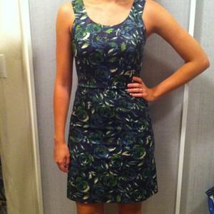Sleek floral Ann Taylor Loft dress