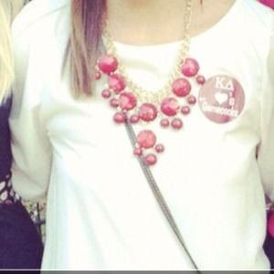 💢Red bubble necklace💢