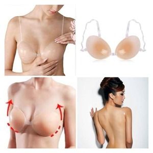 Silicone Straps Push Up (Nude bra)