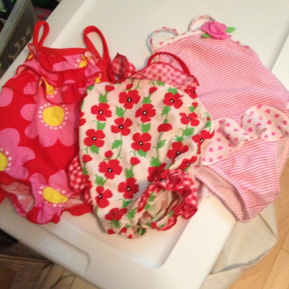 SOLD12 month kids bathing suits set is 3