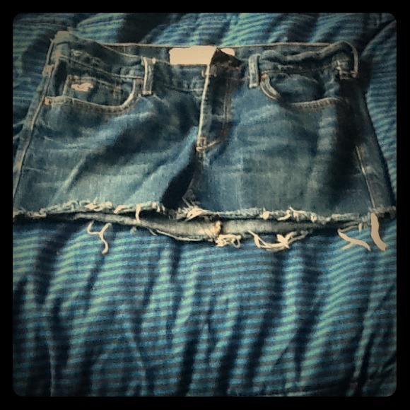 Denim mini skirt