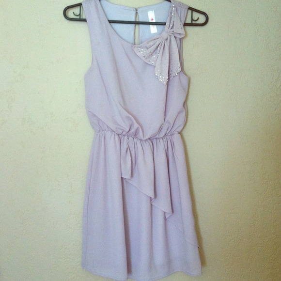 Gray Ruffle Dress