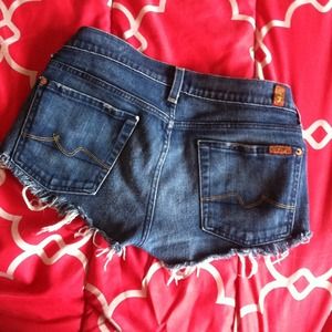 ❌SOLD!!❌ 7 for all mankind short shorts!