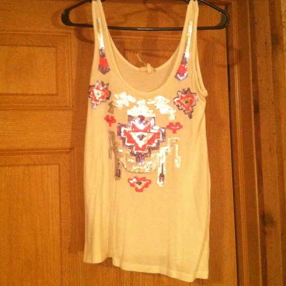 Sequined tank