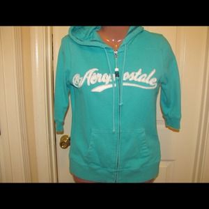 Aeropostale mid sleeve zip up hoodie