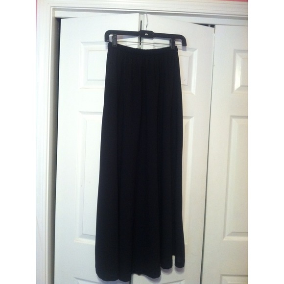 Black maxi skirt