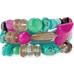 Stella and dot carnival bracelets -set of three