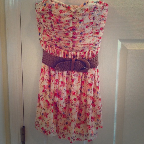 Sweetheart Floral Mesh Dress