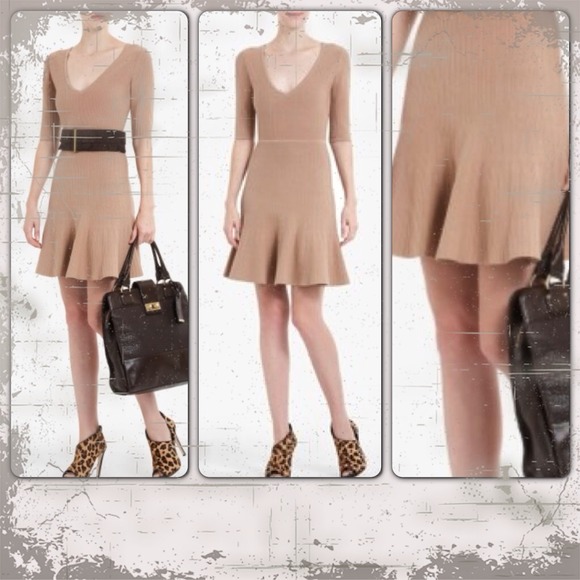 Bundled and Sold!🎈BCBG Camel Ribbed Allie Dress