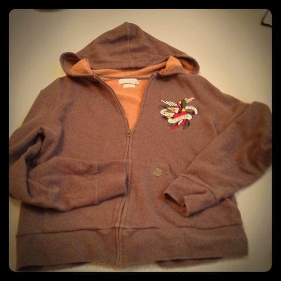 REDUCE PRICE!! Ed Hardy zip up