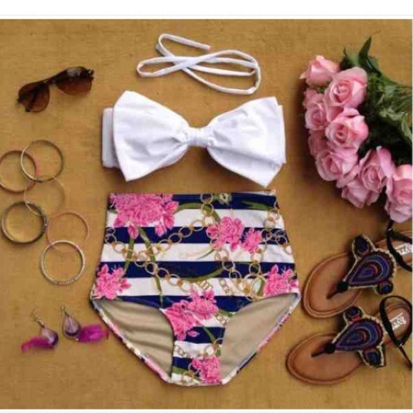 High waist bathing suit